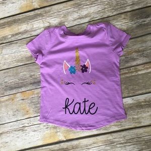 Personalized unicorn shirt
